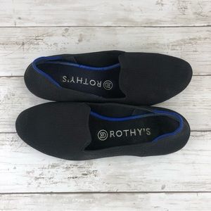 Rothy's Women's Black Round Toe Slip On Loafer Comfort Flats Size 8